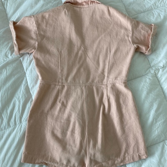 Nordstrom Pink Button Up Short Sleeve Romper S - Picture 6 of 6